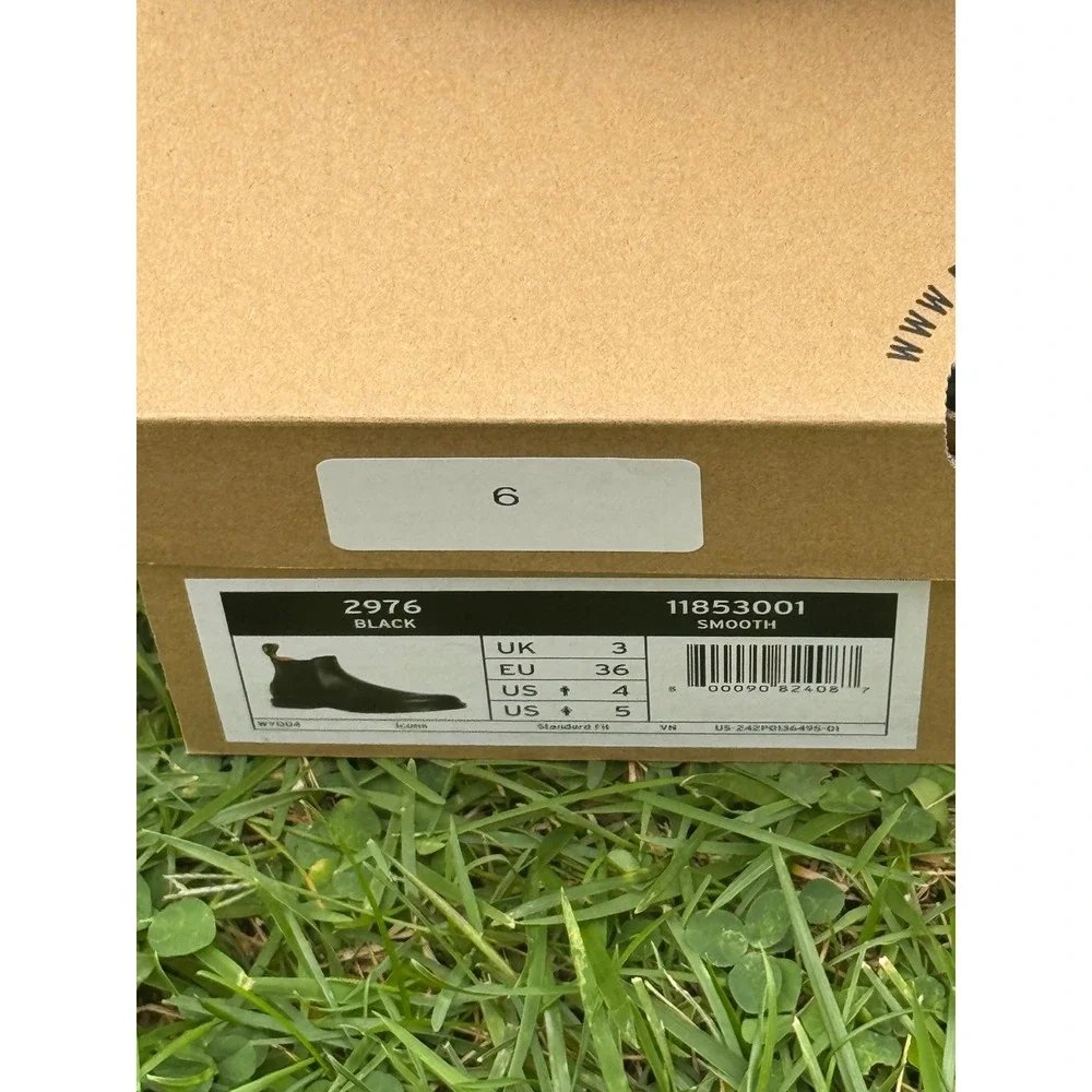 Dr. Martens 2976 Smooth Leather Chelsea Boots Black 11853001 Mens 4 Womens 5